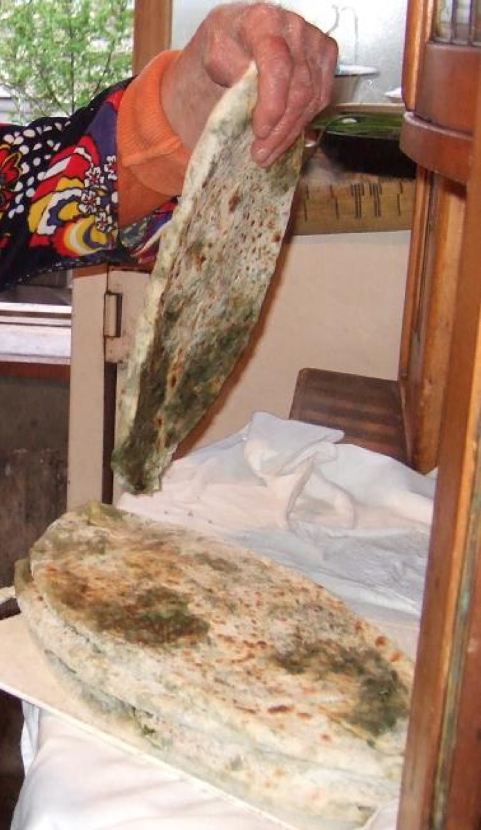 Jingalov Hats (Herb-Filled Flatbread)